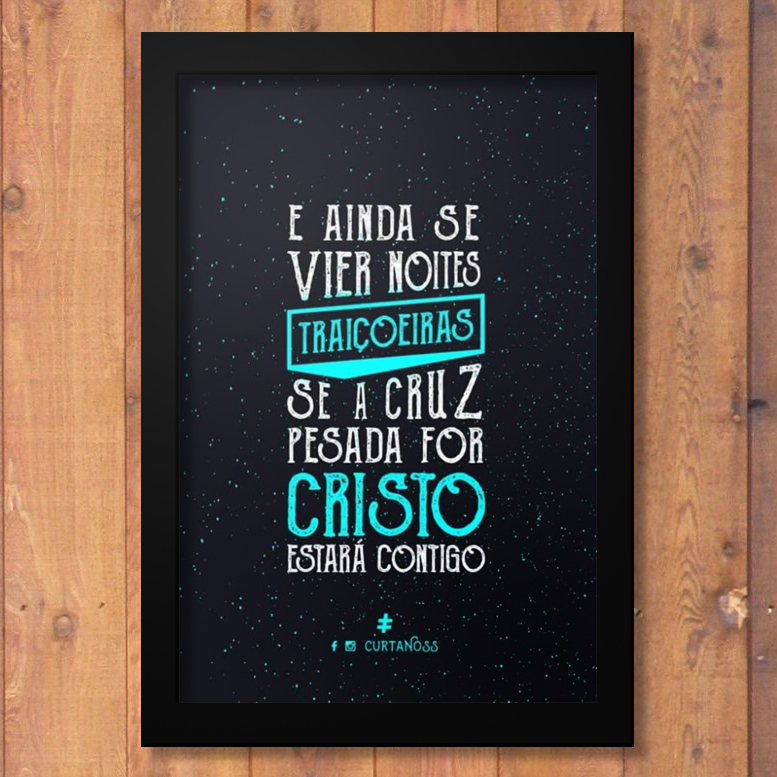 Quadrinho Decorativo - Cristo Contigo